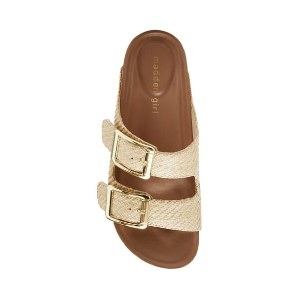 Madden Girl Women's Bodie Two Strap Footbed Sandals