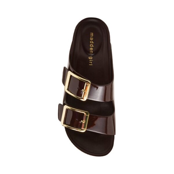 Madden Girl Women's Bodie Two Strap Footbed Sandals