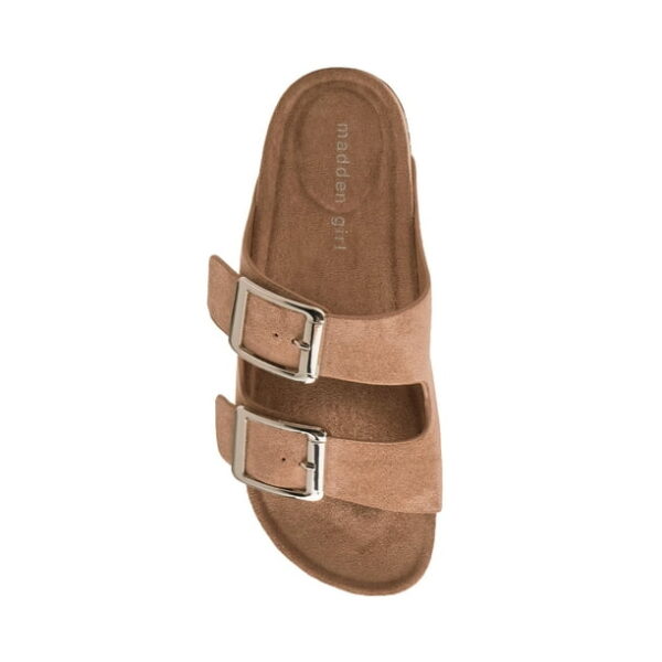 Madden Girl Women's Bodie Two Strap Footbed Sandals