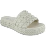 Mia Womens Bri Braided Slip On Flat Platform Sandals BHFO 2073