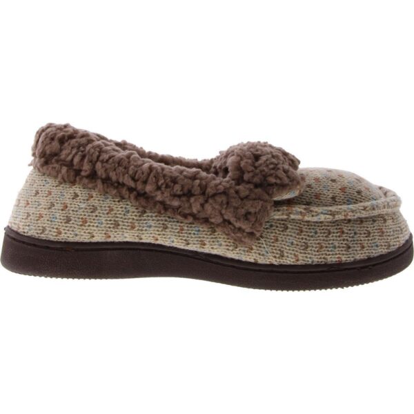 Muk Luks Womens Anais Beige Knit Mukluk Slippers Shoes L/9-10 B (M) US BHFO 4469