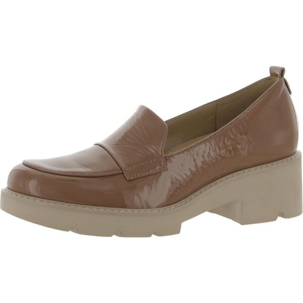 Naturalizer Womens Darry Tan Slip On Loafer Heels Shoes 8 Medium (B,M) BHFO 9912