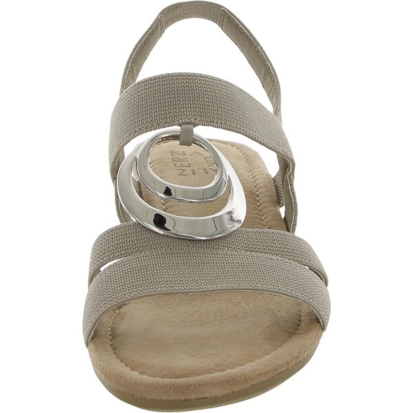 Naturalizer Womens Galaxy Pat Beige Wedge Sandals Shoes 9 Medium (B,M) BHFO 1807