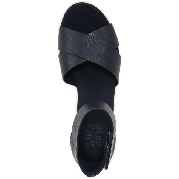 Naturalizer Womens Riviera Leather Platform Wedge Sandals Shoes BHFO 9846