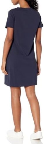 Nautica Women's Crewneck T-Shirt Logo Dress