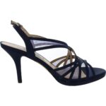 Nina Womens Bess Navy Glitter Pumps Evening Heels Shoes 9 Medium (B,M) BHFO 6910