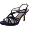 Nina Womens Bess Navy Glitter Pumps Evening Heels Shoes 9 Medium (B,M) BHFO 6910