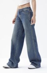 PacSun Women's Casey Dark Tint Low Rise Baggy Jeans