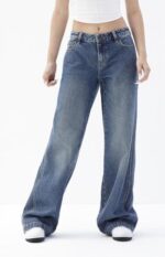 PacSun Women's Casey Dark Tint Low Rise Baggy Jeans