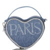 Paris Hilton Women's Amour Chain Shoulder Bag, Denim Rhinestone