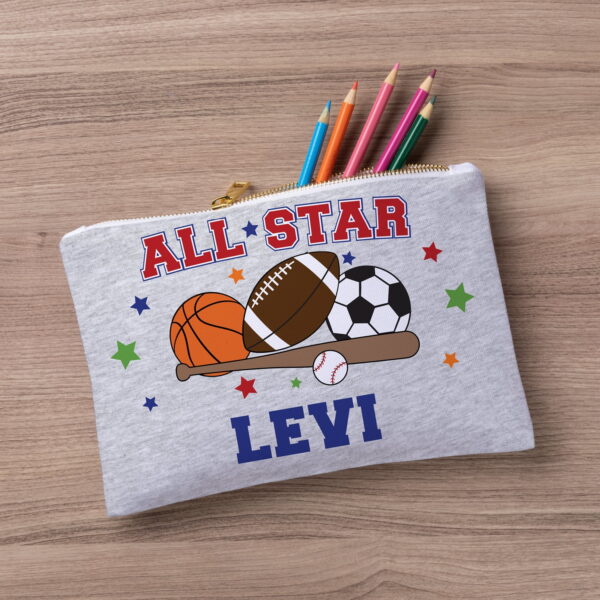 Personalized All Star Zipper Pouch