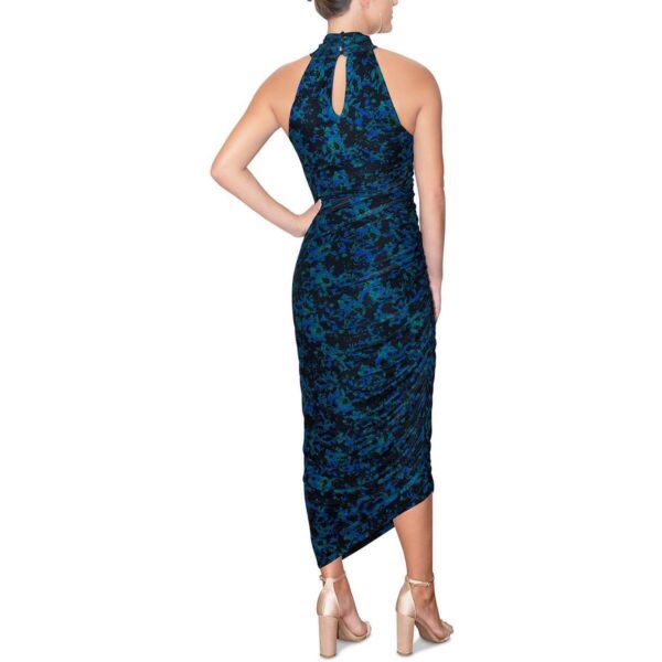 Rachel Rachel Roy Womens Ruched Long Printed Cocktail and Party Dress BHFO 3029