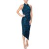 Rachel Rachel Roy Womens Ruched Long Printed Cocktail and Party Dress BHFO 3029