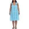 Raviya Womens Tie-Dye Dress Tiered Cover-Up Plus BHFO 3153