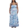 Raviya Womens Tie-Dye Strapless Dress Cover-Up Plus BHFO 3103