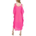 Signature By Robbie Bee Womens Chiffon Cold Shoulder Maxi Midi Dress BHFO 2058