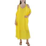 Signature By Robbie Bee Womens Chiffon Cold Shoulder Maxi Midi Dress BHFO 2058