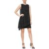 SLNY Womens Chiffon Metallic Cocktail Sheath Dress BHFO 7840