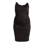 Sofia Jeans Women's and Women's Plus Size Body Sculpting Ruched Tank Dress, Below Knee Length, Sizes XS-5X