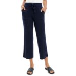 Splendid Womens Georgie Ribbed Pocket Cropped Wide Leg Pants BHFO 7972