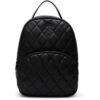 Steve Madden Womens Baybee Black Faux Leather Quilted Backpack Medium BHFO 9993