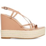 Steve Madden Womens Whitlee Faux Leather Wedge Platform Sandals Shoes BHFO 0491