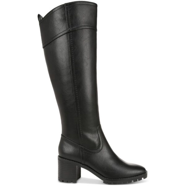 Style & Co. Womens Colett Black Knee-High Boots 7.5 Medium (B,M) BHFO 3649