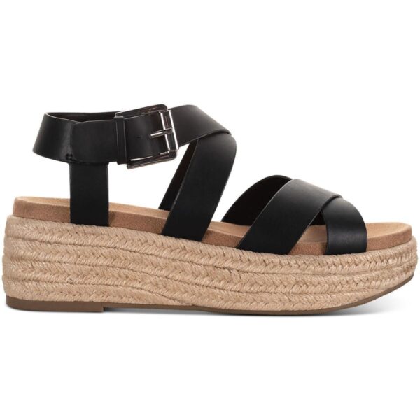 Style & Co. Womens Emalinee Faux Leather Slingback Wedge Sandals Shoes BHFO 1577