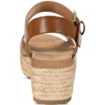 Style & Co. Womens Emberr Tan Platform Sandals Shoes 5.5 Medium (B,M) BHFO 4278