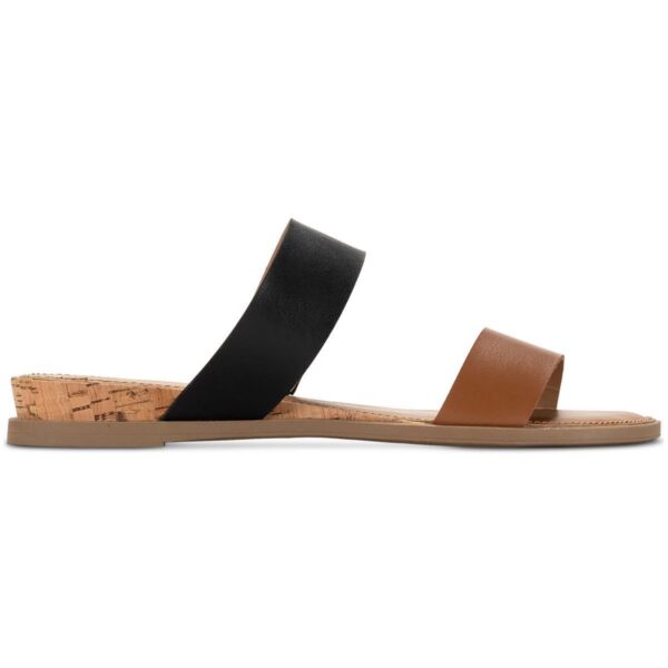 Sun + Stone Womens Easten Black Slide Sandals Shoes 7.5 Medium (B,M) BHFO 9126