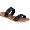 Sun + Stone Womens Easten Black Slide Sandals Shoes 8.5 Medium (B,M) BHFO 4476