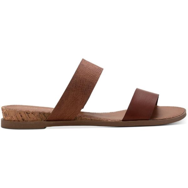 Sun + Stone Womens Easten Brown Slide Sandals Shoes 10 Medium (B,M) BHFO 2602