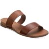 Sun + Stone Womens Easten Brown Slide Sandals Shoes 10 Medium (B,M) BHFO 2602