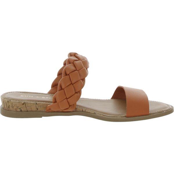 Sun + Stone Womens Easten Orange Slide Sandals Shoes 12 Medium (B,M) BHFO 8899