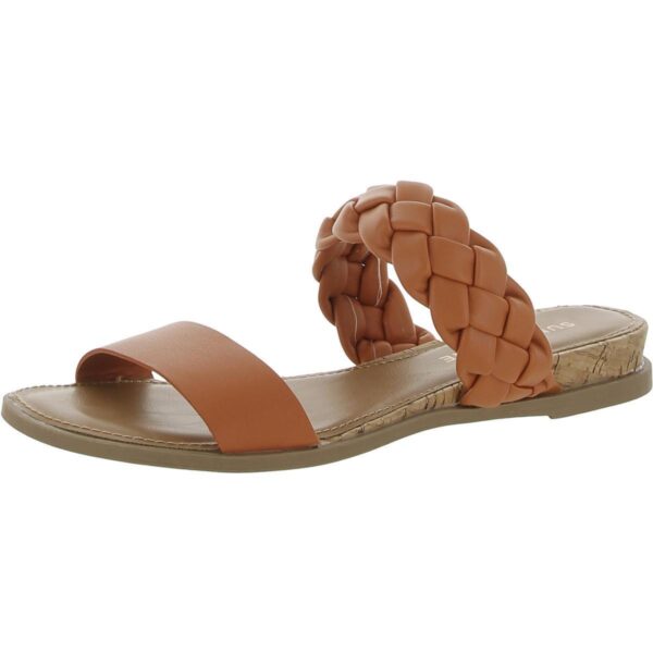 Sun + Stone Womens Easten Orange Slide Sandals Shoes 12 Medium (B,M) BHFO 8899