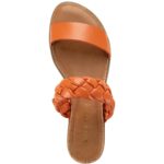 Sun + Stone Womens Easten Orange Slide Sandals Shoes 5.5 Medium (B,M) BHFO 6173