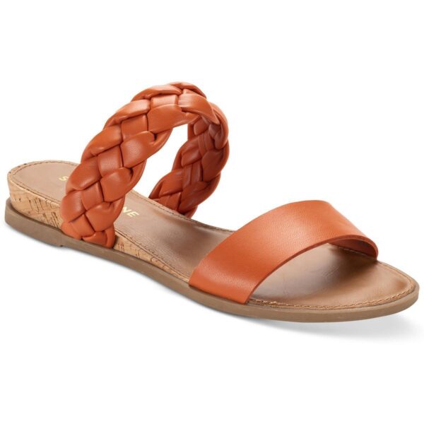 Sun + Stone Womens Easten Orange Slide Sandals Shoes 6.5 Medium (B,M) BHFO 0272