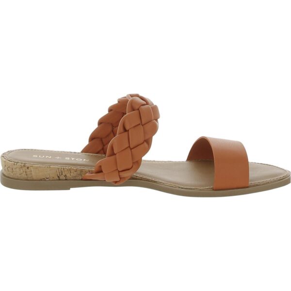 Sun + Stone Womens Easten Orange Slide Sandals Shoes 9 Medium (B,M) BHFO 2520