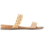 Sun + Stone Womens Easten Tan Slide Sandals Shoes 10 Medium (B,M) BHFO 0065