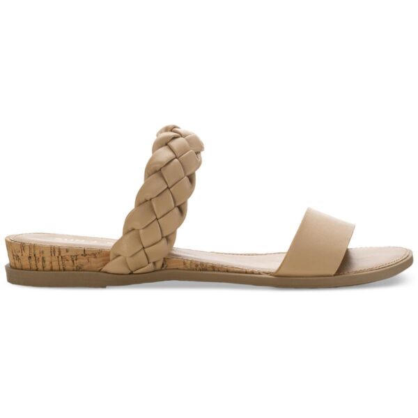 Sun + Stone Womens Easten Tan Slide Sandals Shoes 7.5 Medium (B,M) BHFO 7987