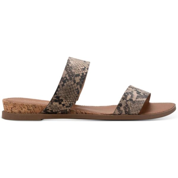 Sun + Stone Womens Easten Taupe Slide Sandals Shoes 10 Medium (B,M) BHFO 5405