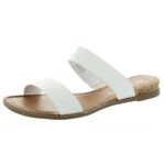 Sun + Stone Womens Easten White Slide Sandals Shoes 9 Medium (B,M) BHFO 5650