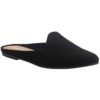 Sun + Stone Womens Ninna Black Faux Suede Mules 6.5 Medium (B,M) BHFO 2716