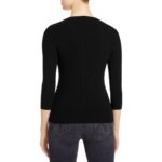 T Tahari Womens Cut Out Crewneck Shirt Pullover Top BHFO 1057