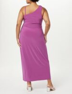 The Drop Women's Lupita Draped One-Shoulder Maxi Dress