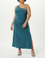 The Drop Women's Lupita Draped One-Shoulder Maxi Dress