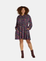 Time and Tru Soft Shirtdress, Women's and Women's Plus, Size XS-4X