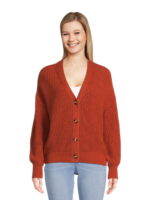 Time and Tru Women's Boyfriend Cardigan