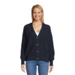 Time and Tru Women's Boyfriend Cardigan