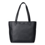 Time and Tru Women's Vale Tote Handbag, Black